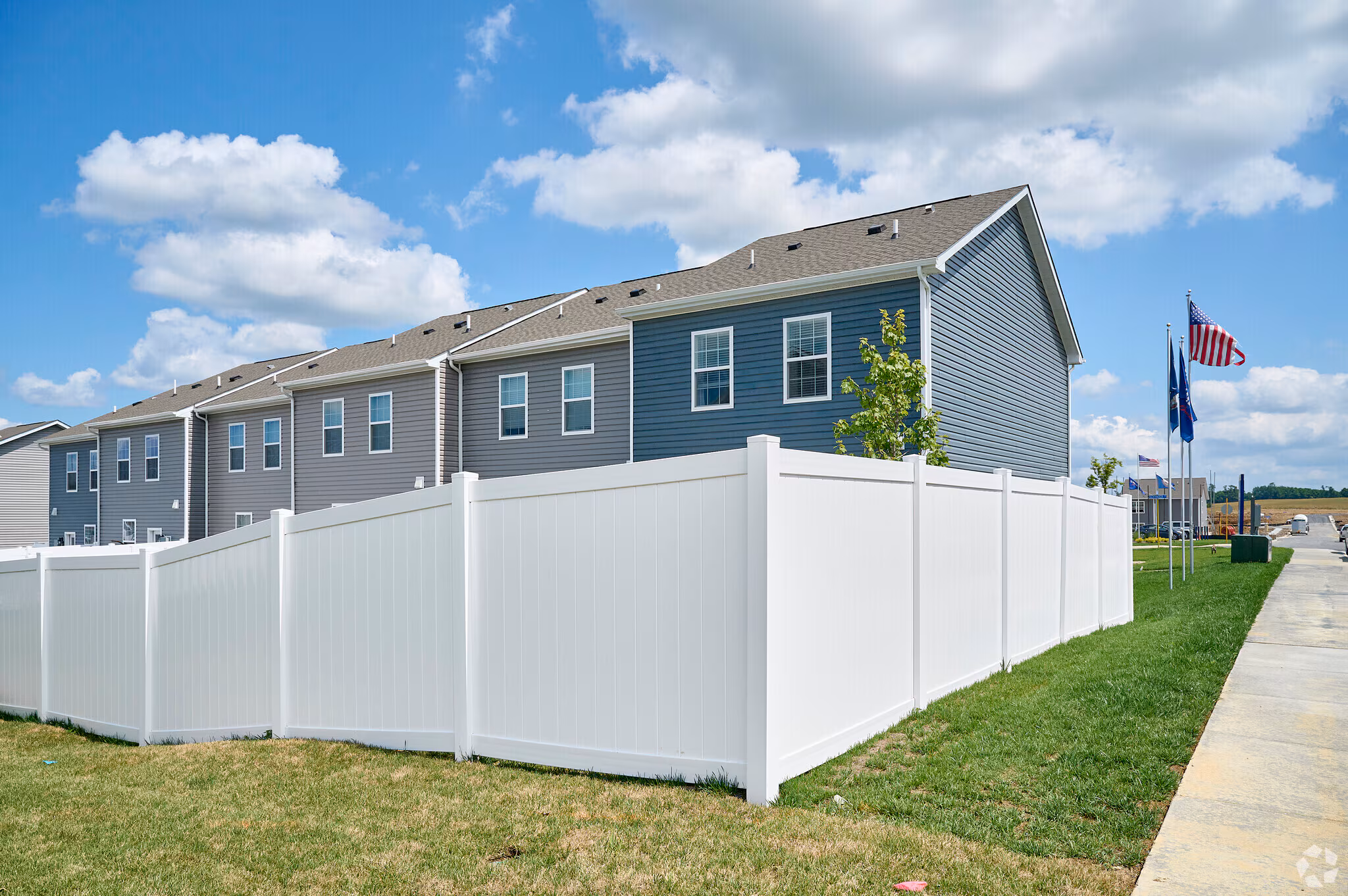 More outdoor space and privacy with a fenced backyard of your own.