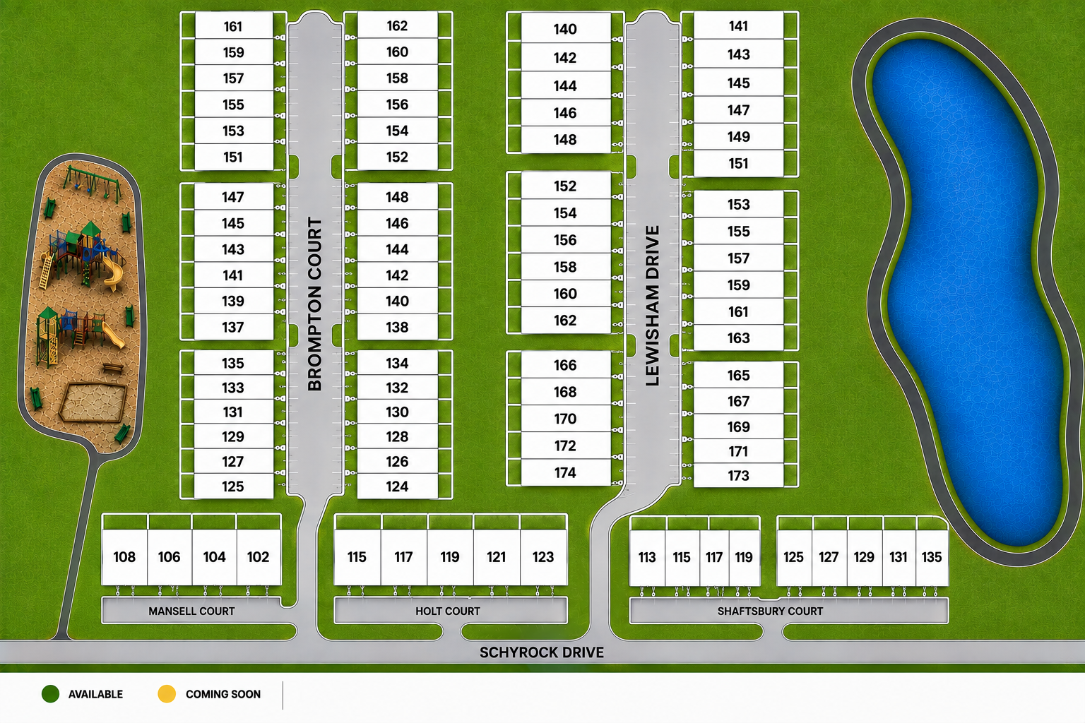 West Wind Townhomes Community Map